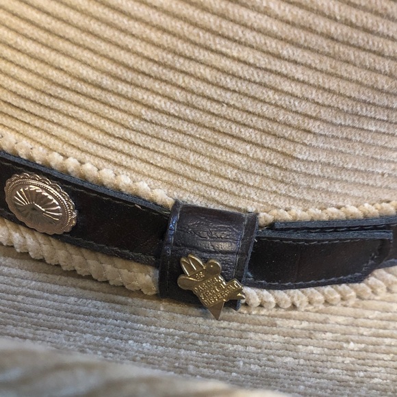 Resistol Stagecoach Cowboy Hat Brown Corduroy Concho Accents Size 7 1/8 Vintage - Picture 3 of 8